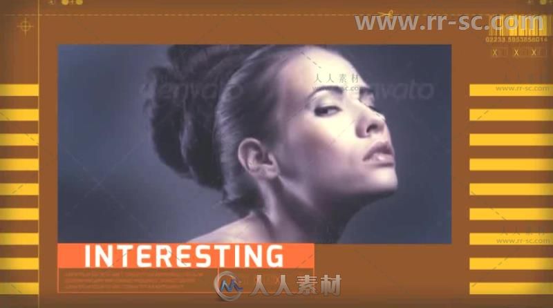 时尚动感滑块效果照片展示幻灯片相册动画AE模板 Videohive Fashion Slider 7952030