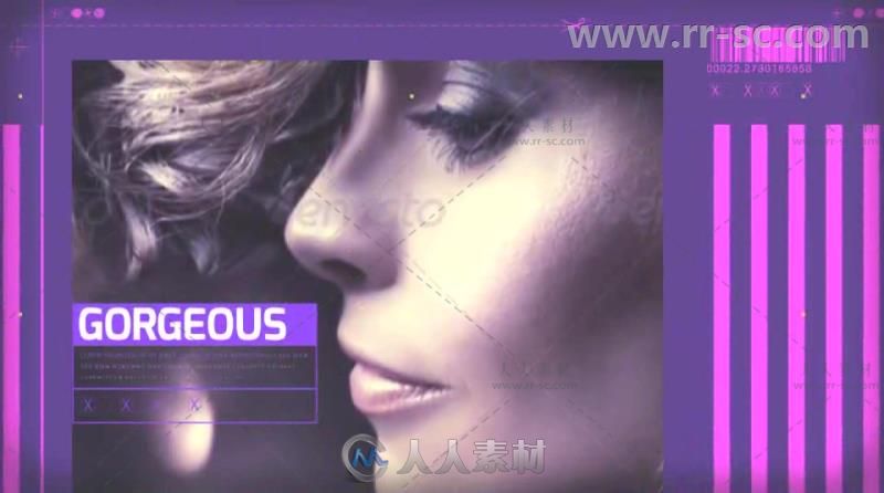 时尚动感滑块效果照片展示幻灯片相册动画AE模板 Videohive Fashion Slider 7952030