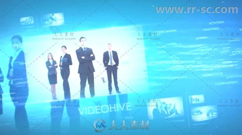 数字科技效果公司图片展示企业宣传视频包装AE模板 Videohive Digital Words 6761262