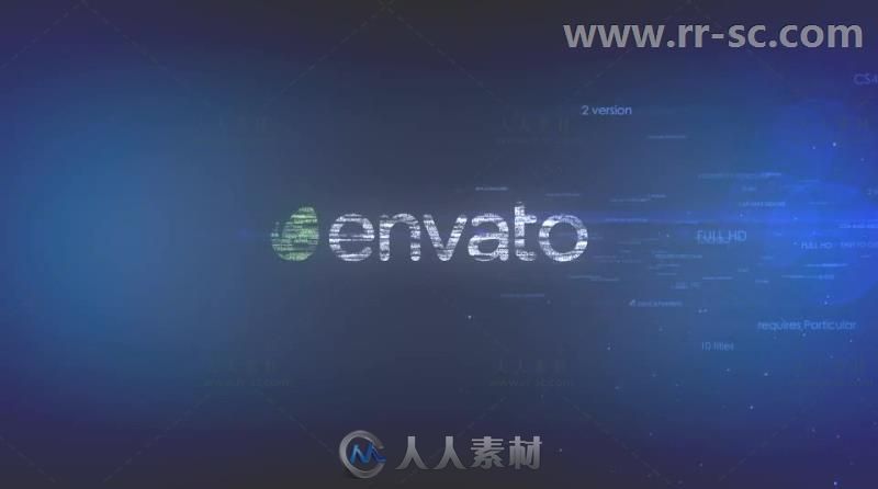 数字科技效果公司图片展示企业宣传视频包装AE模板 Videohive Digital Words 6761262