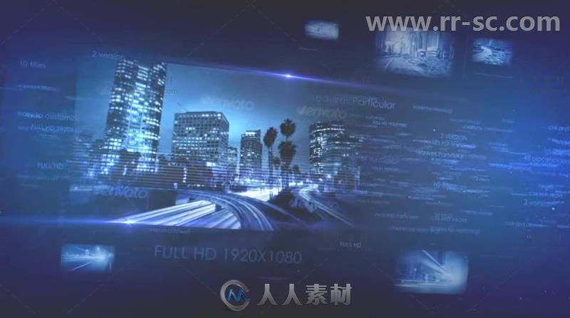 数字科技效果公司图片展示企业宣传视频包装AE模板 Videohive Digital Words 6761262