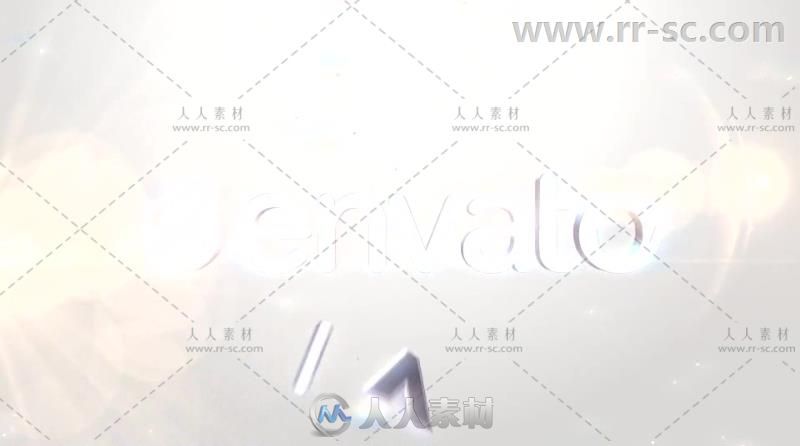 三维金银质感立体碎块合并标志展示Logo演绎AE模板Videohive 3D Gold And Silver S...