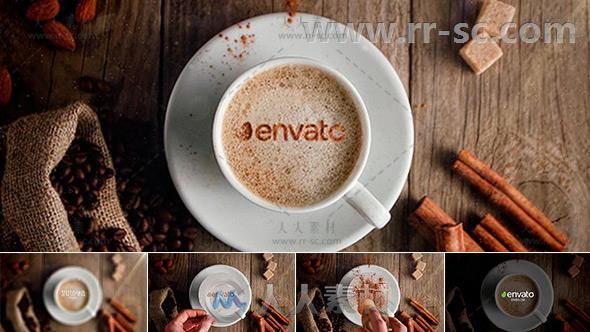 创意咖啡展示标题动画片头AE模板 Videohive Coffee Opener 19573835