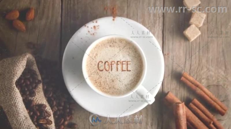 创意咖啡展示标题动画片头AE模板 Videohive Coffee Opener 19573835