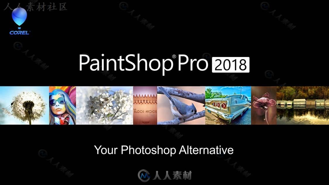 PaintShop专业相片编辑软件2018 V20.0.0.132版 Corel PaintShop Pro 2018 Ultimate...