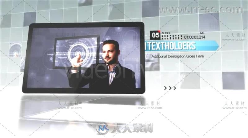 现代商务风格网格照片展示幻灯片相册动画AE模板 Videohive Corporate Grid 5359918