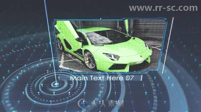 科技感网格线条元素展示照片幻灯片相册动画AE模板 Videohive Tech Grid Show 5662501