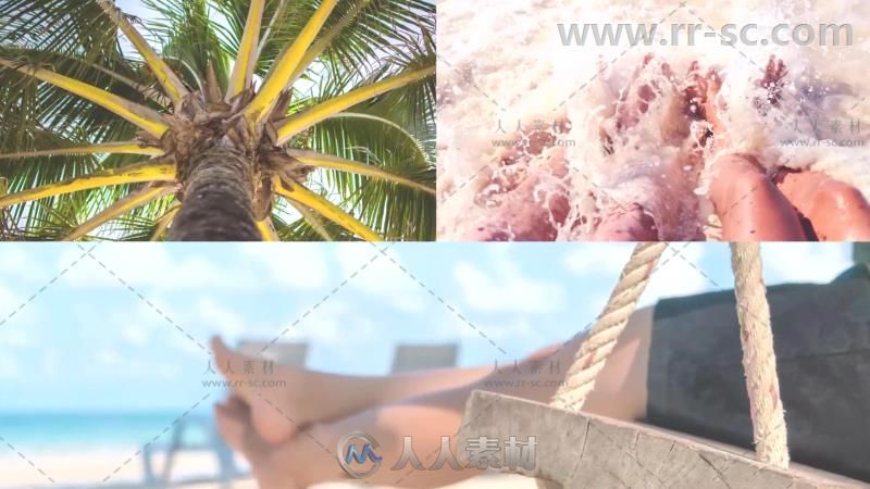 明亮动感夏季旅行照片展示幻灯片相册动画AE模板Videohive Summer GetawayBrigh...