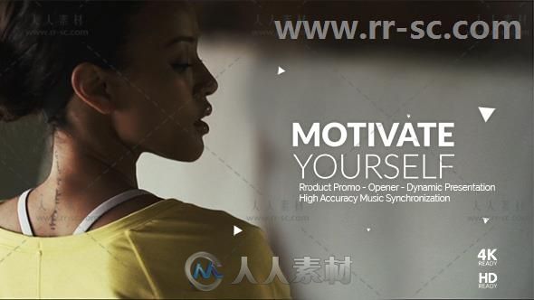 现代动感健身运动片头宣传视频包装AE模板Videohive Workout Motivation Opener 20...