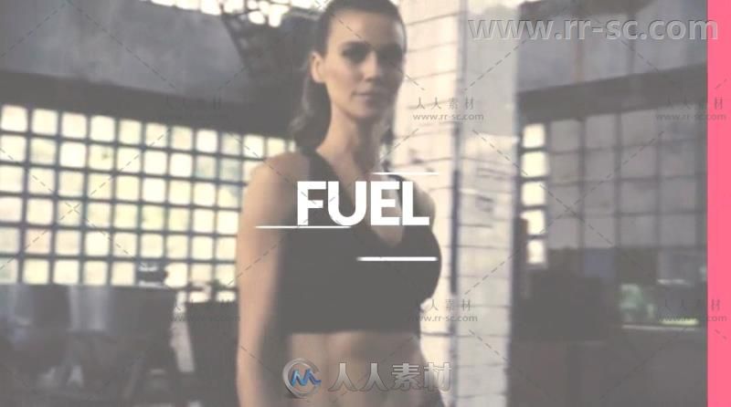 现代动感健身运动片头宣传视频包装AE模板Videohive Workout Motivation Opener 20...