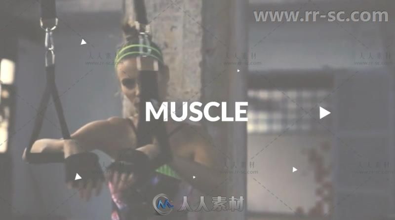 现代动感健身运动片头宣传视频包装AE模板Videohive Workout Motivation Opener 20...