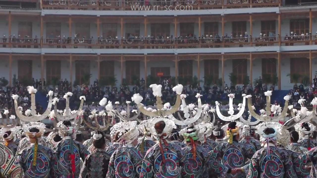 苗族风情盛大节日实拍视频素材