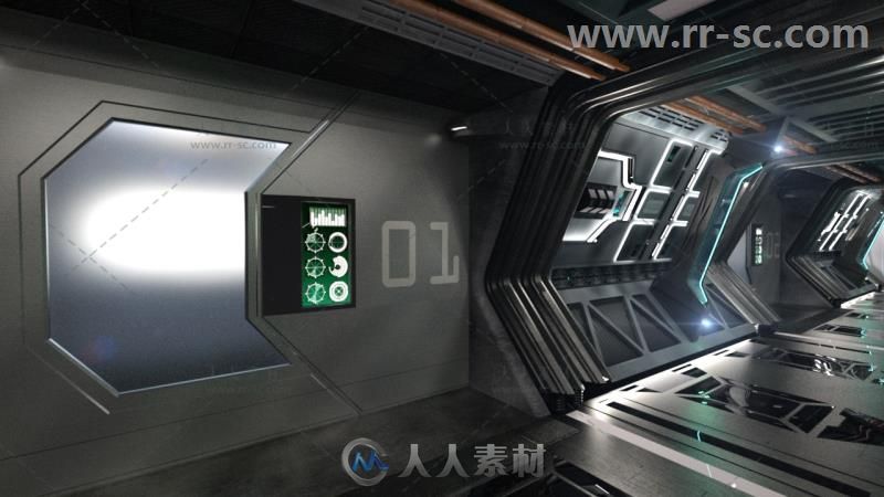 宇宙飞船船员室场景环境3D模型合辑