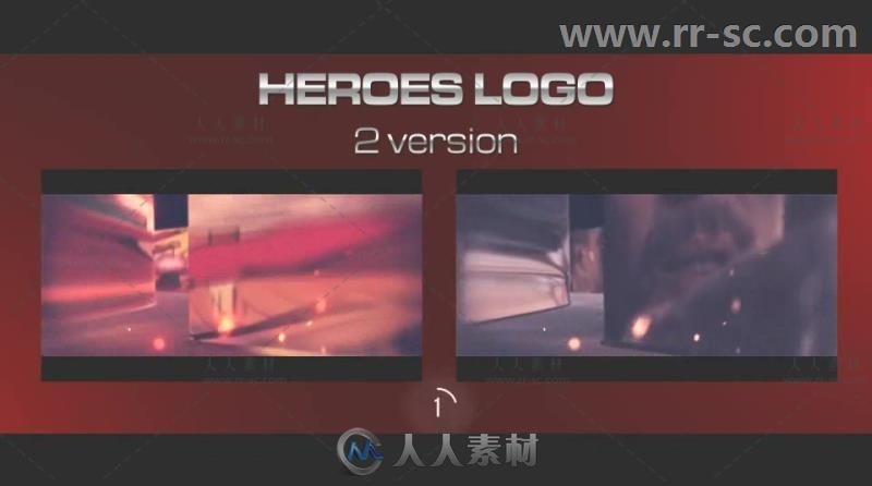 炫酷史诗漫威风格3D英雄标志展示Logo演绎AE模板 Videohive Heroes Logo 19434036