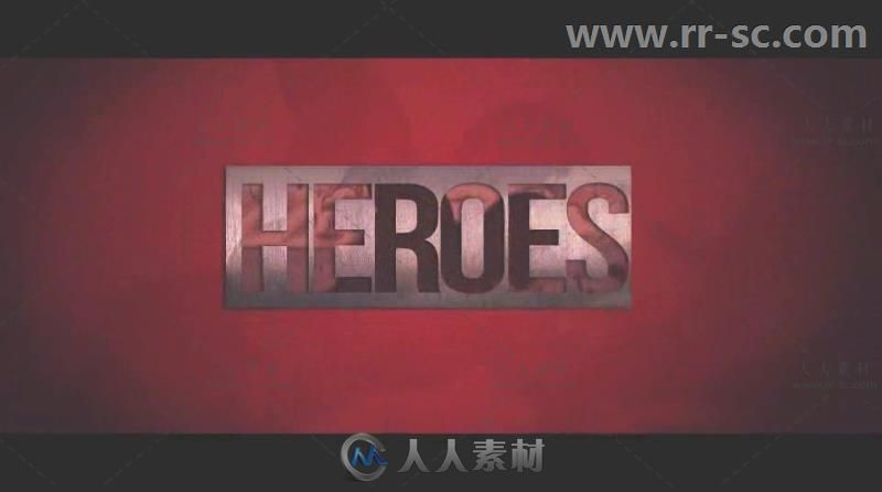 炫酷史诗漫威风格3D英雄标志展示Logo演绎AE模板 Videohive Heroes Logo 19434036