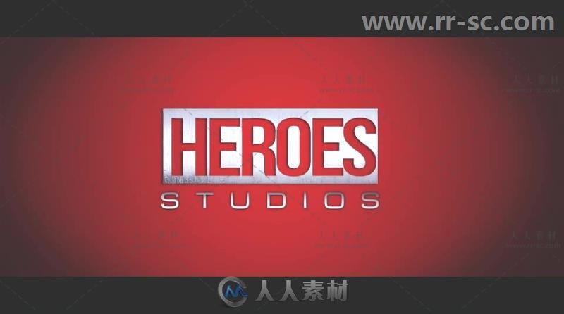 炫酷史诗漫威风格3D英雄标志展示Logo演绎AE模板 Videohive Heroes Logo 19434036