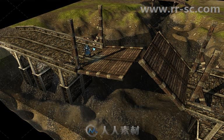 中世纪幻想乡村建筑环境3D模型Unity游戏素材资源