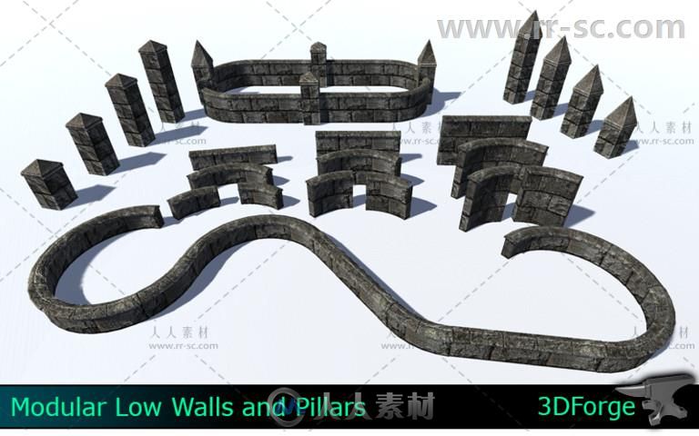 中世纪幻想乡村建筑环境3D模型Unity游戏素材资源