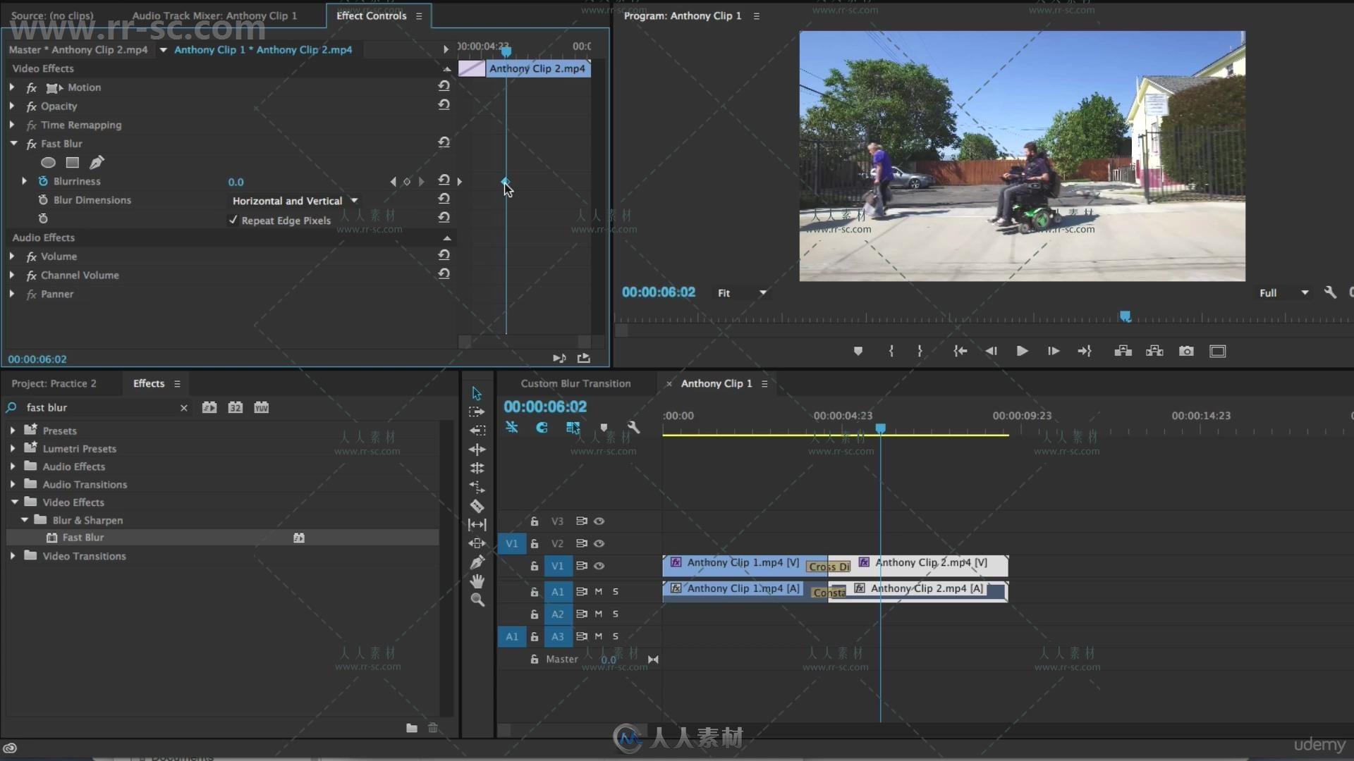 Premiere简单高效视频编辑实例训练视频教程 UDEMY ADOBE PREMIERE PRO CC: EASY VI...