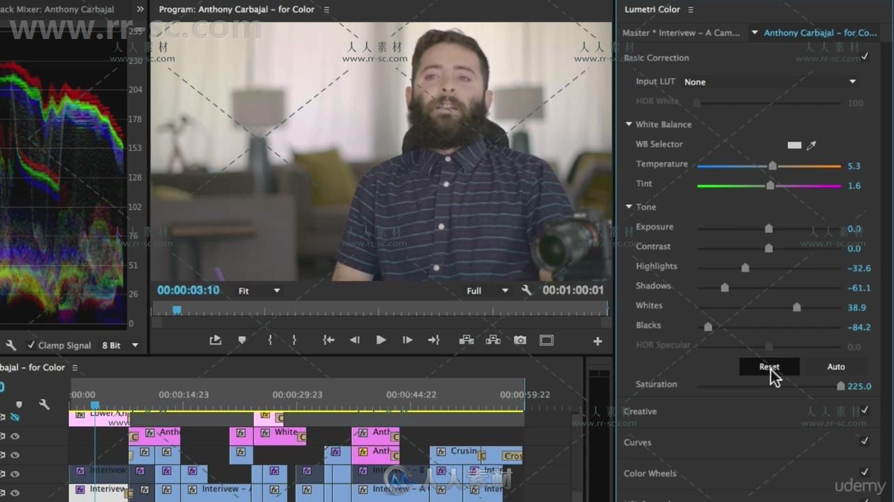 Premiere简单高效视频编辑实例训练视频教程 UDEMY ADOBE PREMIERE PRO CC: EASY VI...