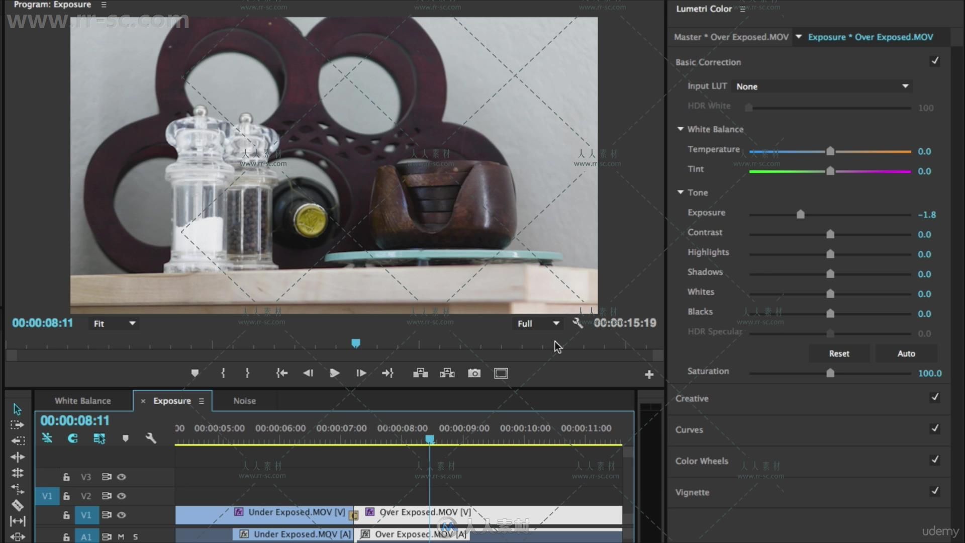 Premiere简单高效视频编辑实例训练视频教程 UDEMY ADOBE PREMIERE PRO CC: EASY VI...