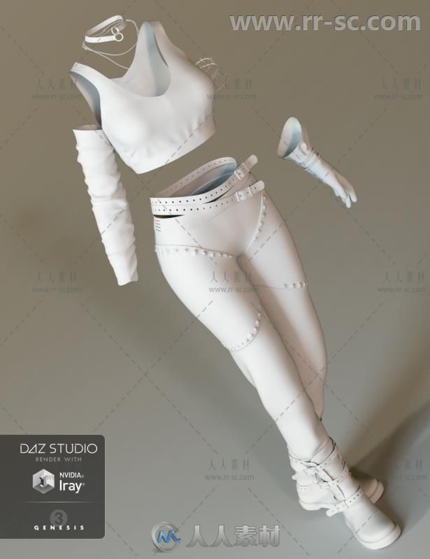 冒险女孩美丽舒适的服装装扮3D模型合辑