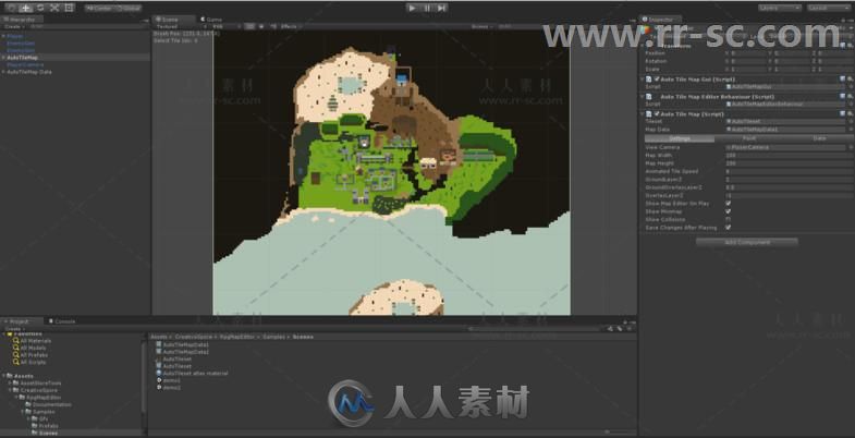 自动绘图地图编辑器RPG游戏工具包编辑器扩充Unity游戏素材资源