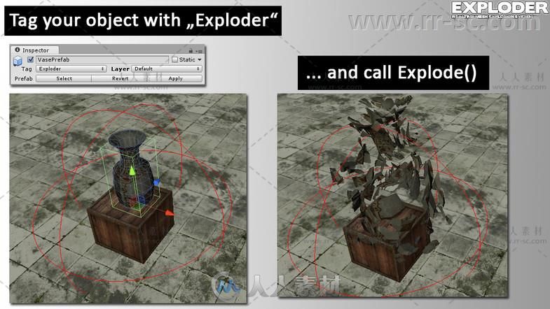 最终实时网状爆炸系统特效脚本Unity游戏素材资源