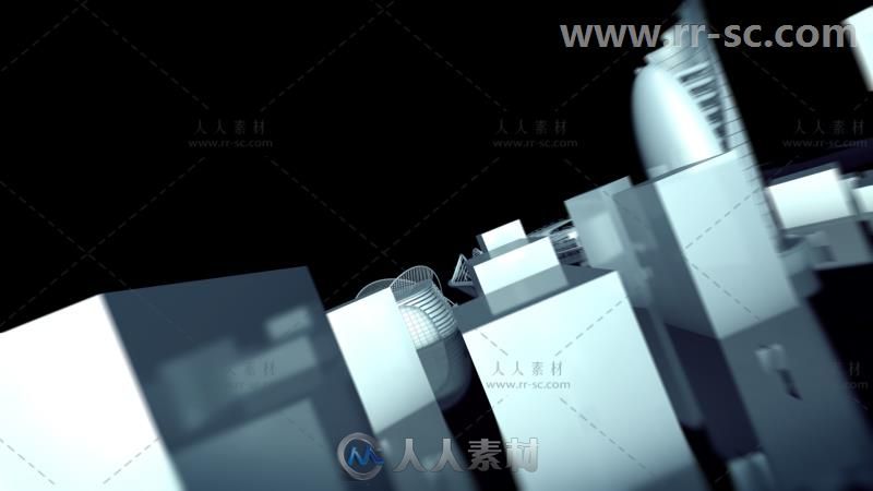 三维城市建筑旋转标志展示Logo演绎AE模板 Videohive City Logo revealer 3746484