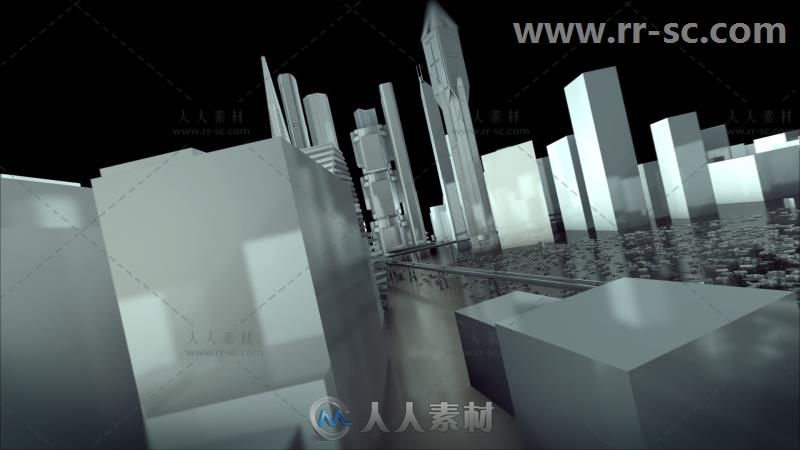 三维城市建筑旋转标志展示Logo演绎AE模板 Videohive City Logo revealer 3746484