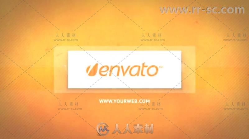 简单明亮的圆形和矩形标志展示Logo演绎AE模板Videohive Bright Ident (Circle and...