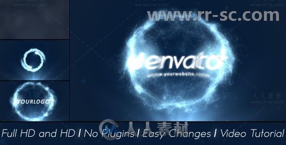 粒子环绕爆炸标志显示Logo演绎AE模板Videohive Particles Explosion Logo Reveal ...