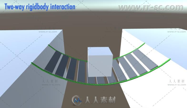 基于粒子的物理绳索模拟物理脚本Unity游戏素材资源