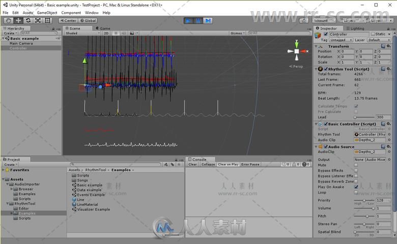 简单的音乐游戏声音脚本Unity游戏素材资源