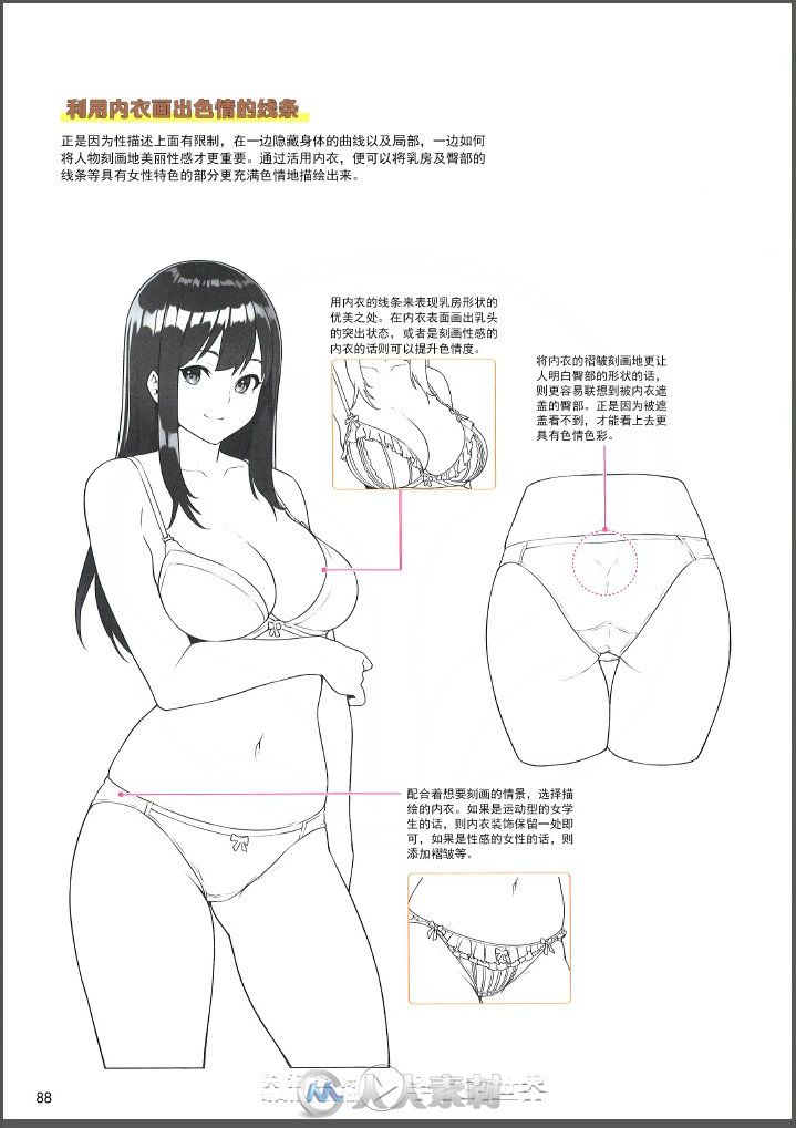 性感女性绘画方法中文教程