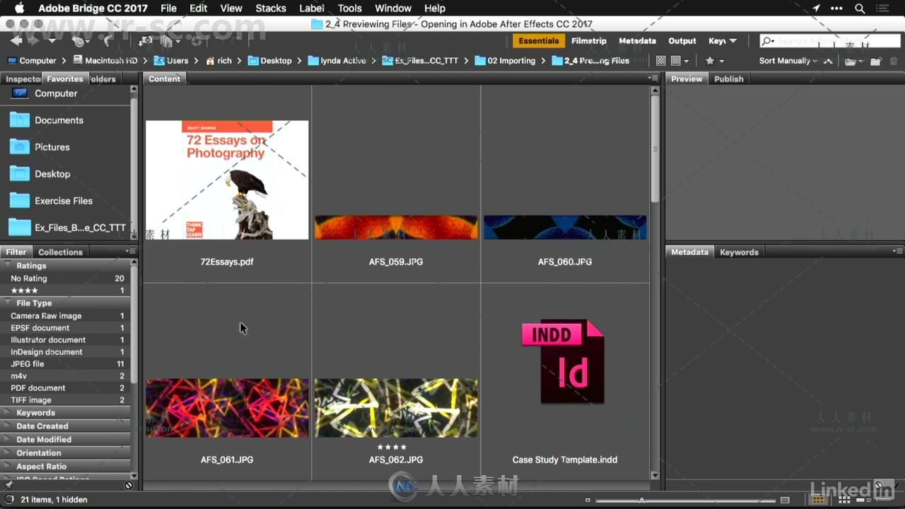 Adobe Bridge CC核心技术训练视频教程 Adobe Bridge CC Tips Tricks and Techniques