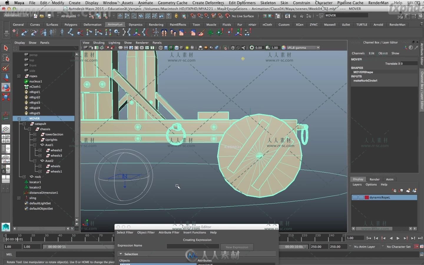 Maya动画基本原理大师级训练视频教程 FXPHD MYA221 MAYA FOUNDATIONS ANIMATION