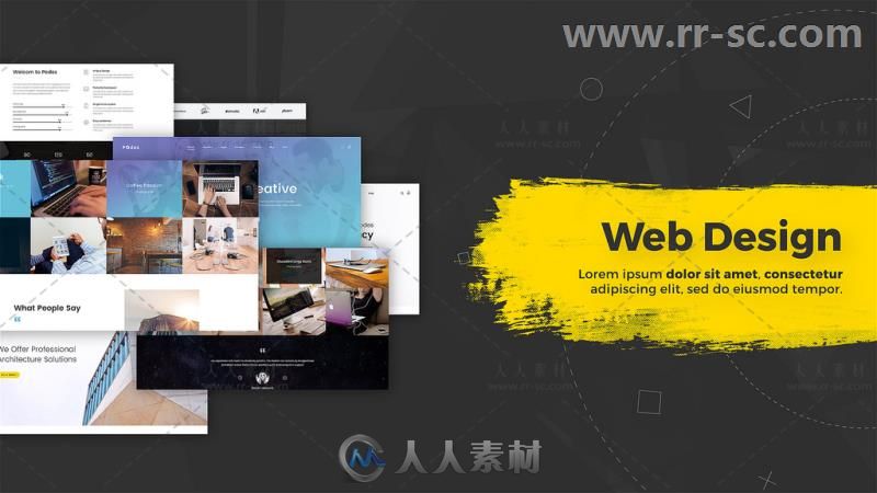 清新干净的电子商务网站介绍宣传视频包装AE模板 Videohive Digital Agency / Star...