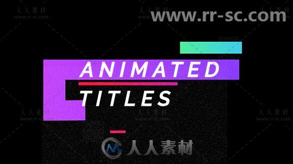 现代时尚干净的多用途标题动画展示AE模板  Videohive Titles 20483960