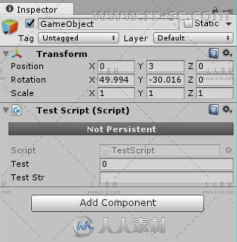 退出PlayMode时保留所选组件的值工具编辑器扩充Unity游戏素材资源