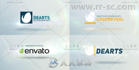 简单优雅的现代标志展示Logo演绎AE模板 Videohive Modern Logo Reveal 3 19900547