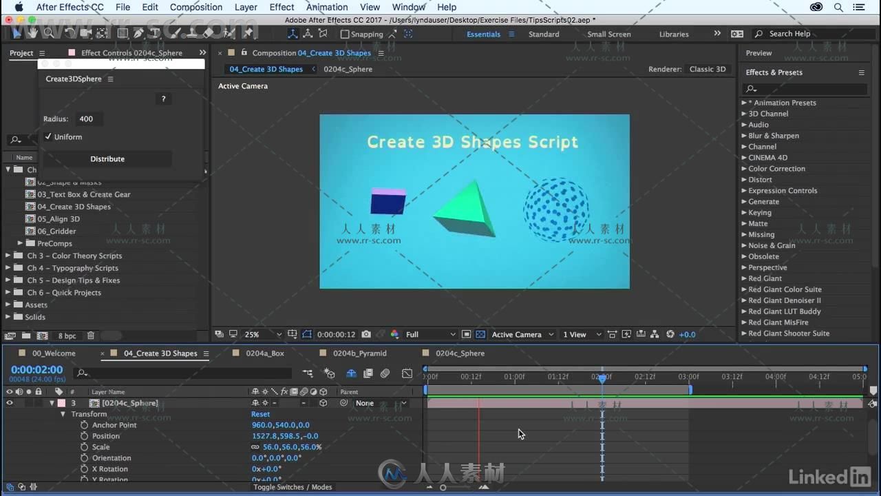 AE脚本技术理论设计视频教程 After Effects Scripts &amp; Tips 2 Design Theory &amp; Ani...