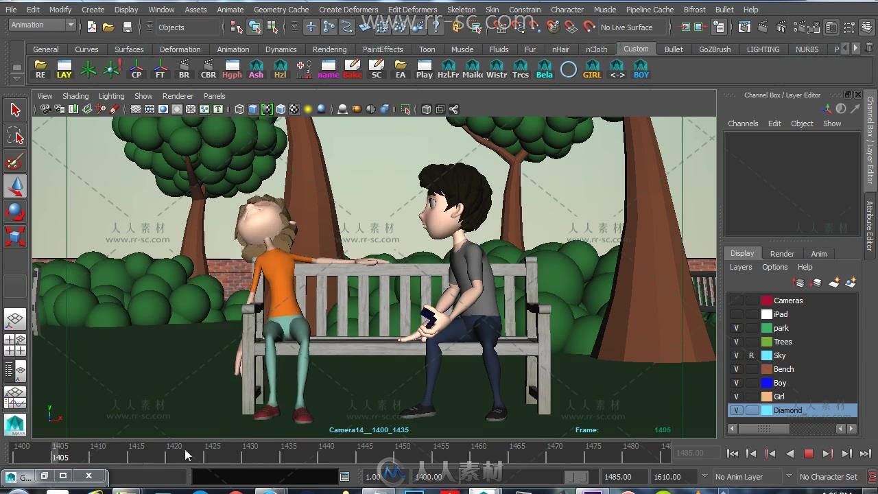 Maya和After Effects创建一个叙事概念动画视频教程
