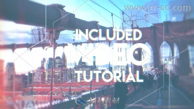 时尚动感视差幻灯片相册动画AE模板 Videohive Dynamic Stomps Opener 20222893