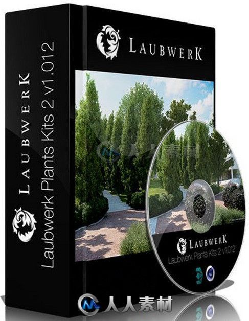 Laubwerk Plants Kit真实植物场景资料包V6与V7版 LAUBWERK PLANTS KIT 6 &amp; 7 WIN