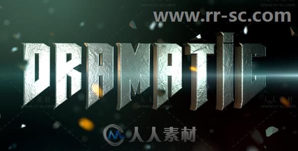 史诗钢铁质感影视标题动画展示幻灯片AE模板 Videohive Cinematic Title 2 18589792