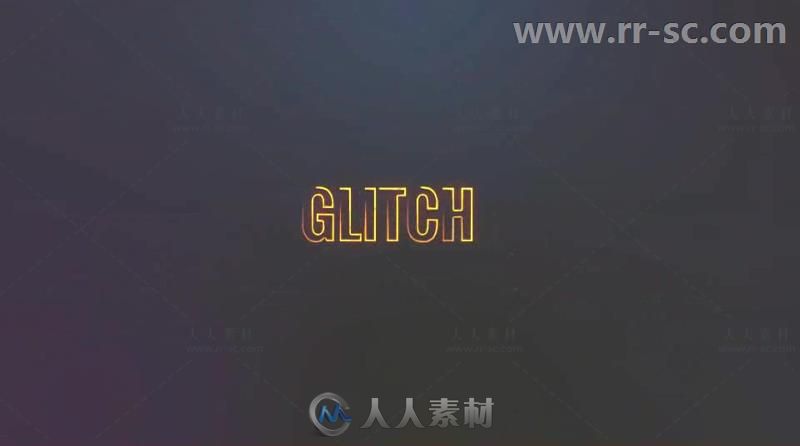 恐怖光电故障效果现代幽灵电影预告片视频包装AE模板Videohive Modern Glitch Movi...