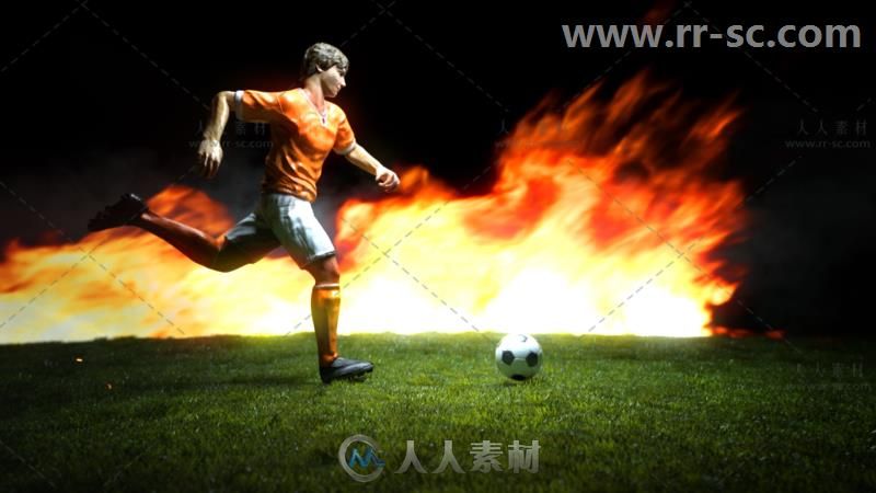 史诗超级足球开场片头视频包装电视广播AE模板 Videohive Super Soccer Intro 2045...