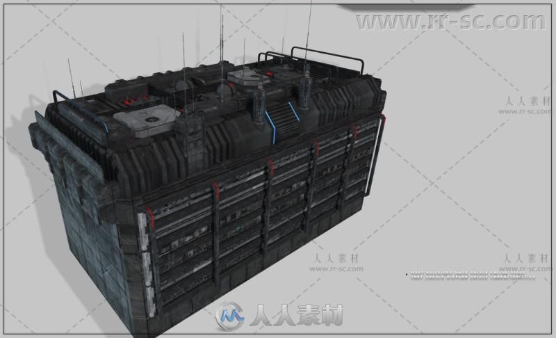 未来世界城市建筑景观场景环境3D模型合辑