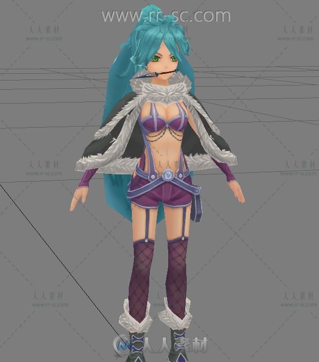 性感美女刺客3D模型